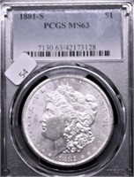 1891 S PCGS MS63 MORGAN DOLLAR