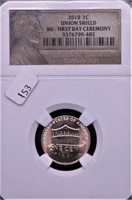 UNION SHIELD GEM RED LINCOLN NGC