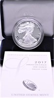 2017 PROOF SILVER EAGLE W BOX PAPERS