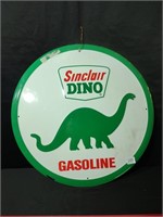 Round Modern Sinclair Dino Sign