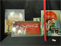 Four Coca Cola Modern Signs