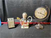Fitz & Floyd Abraham Lincoln Tea Pot and more