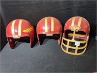 Vintage Football Helmets incl Leather