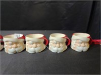 Vintage Ceramic Santa Mugs