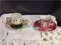 2 pretty collectable cups and saucers