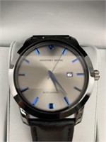 Geoffrey Beene genuine blue sapphire men’s watch