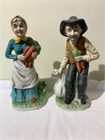 Pair of Man & Woman Figurines