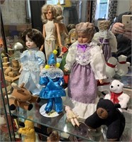 Vintage Dolls, Stuffed Animals, Coca Cola Bears