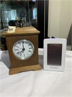 Clock and AcuRite Thermometer