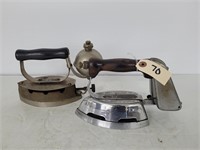 (2) Vintage Gas Irons
