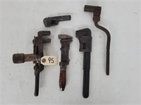 (3) Vintage Monkey Wrenches/ Tools