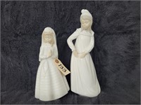 (2) Vintage Nao Lladro Porcelain Figurines