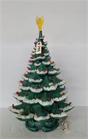 Vintage Large Electric Ceramic Christmas Tree