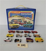 Vintage Matchbox Cars & Carry Case