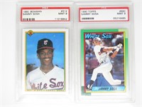 (2) 1990 Sammy Sosa Graded Baseball Cards