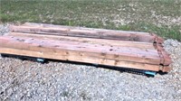 10’-4"x4” Red Treated Pine. Post (Times 21 Boards)