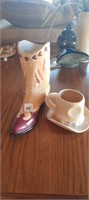 Cowboy Boot and Hat Pottery