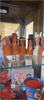 7 Wooden  Indian Busts