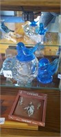 Glass Cat and Blue Birds