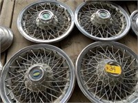 4 - 16" Ford wire wheel discs