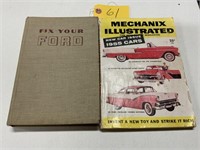 1955 Mechanix magazine & Fix your Ford book