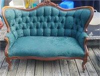 Antique Settee Love Seat- Q