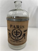 Glass Bottle with Gunning Sack material