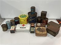 2 x Box Lots Misc Household Tins