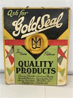 Gold Seal Quality Products Cardboard Point Of