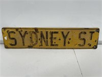 Sydney Street Sign - 520 x 120