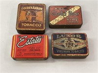 4 Tobacco Tins Inc Luxor, Golden Arrow, Estates &