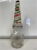 Castrol Tin Top on Embossed Castrol L Pint Bottle