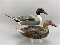 Heck Whittington Pair of Pintail Duck Decoys