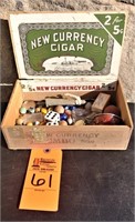New Currency Cigar wooden box