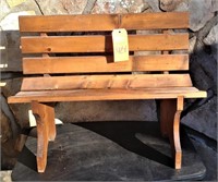 Childs wooden bench
