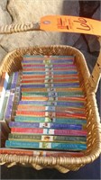 Basket with Heartsong Christian Romance books