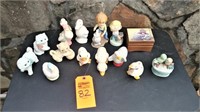 Box lot porcelain figurines