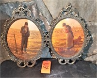 Pair of Harvest pictures in frames