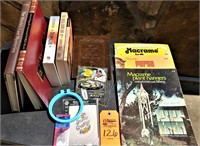 Box lot books & Dale Earnhardt collectable