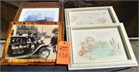 Box lot framed pictures