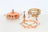 Vintage Copper Chafing Dishes