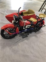 PLASTIC HARLEY-DAVIDSON MODEL MOTORCYCLE/ SIDE CAR