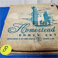 VINTAGE HOMESTEAD SNACK SET - ORIGINAL BOX