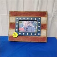AMERICAN FLAG PICTURE FRAME