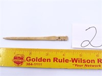4 1/8 Inch Bone Hair Pin - case is NOT included