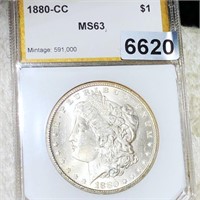 1880-CC Morgan Silver Dollar PCI - MS63