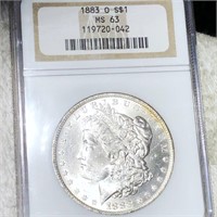 1883-O Morgan Silver Dollar NGC - MS63