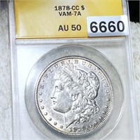 1878-CC Morgan Silver Dollar ANACS - VAM-7A