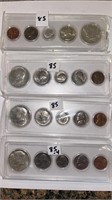 1964,1965,1966,1967 Coin Set