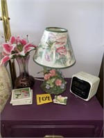 CLOCK, LAMP, COASTERS, AND MORE LOT
